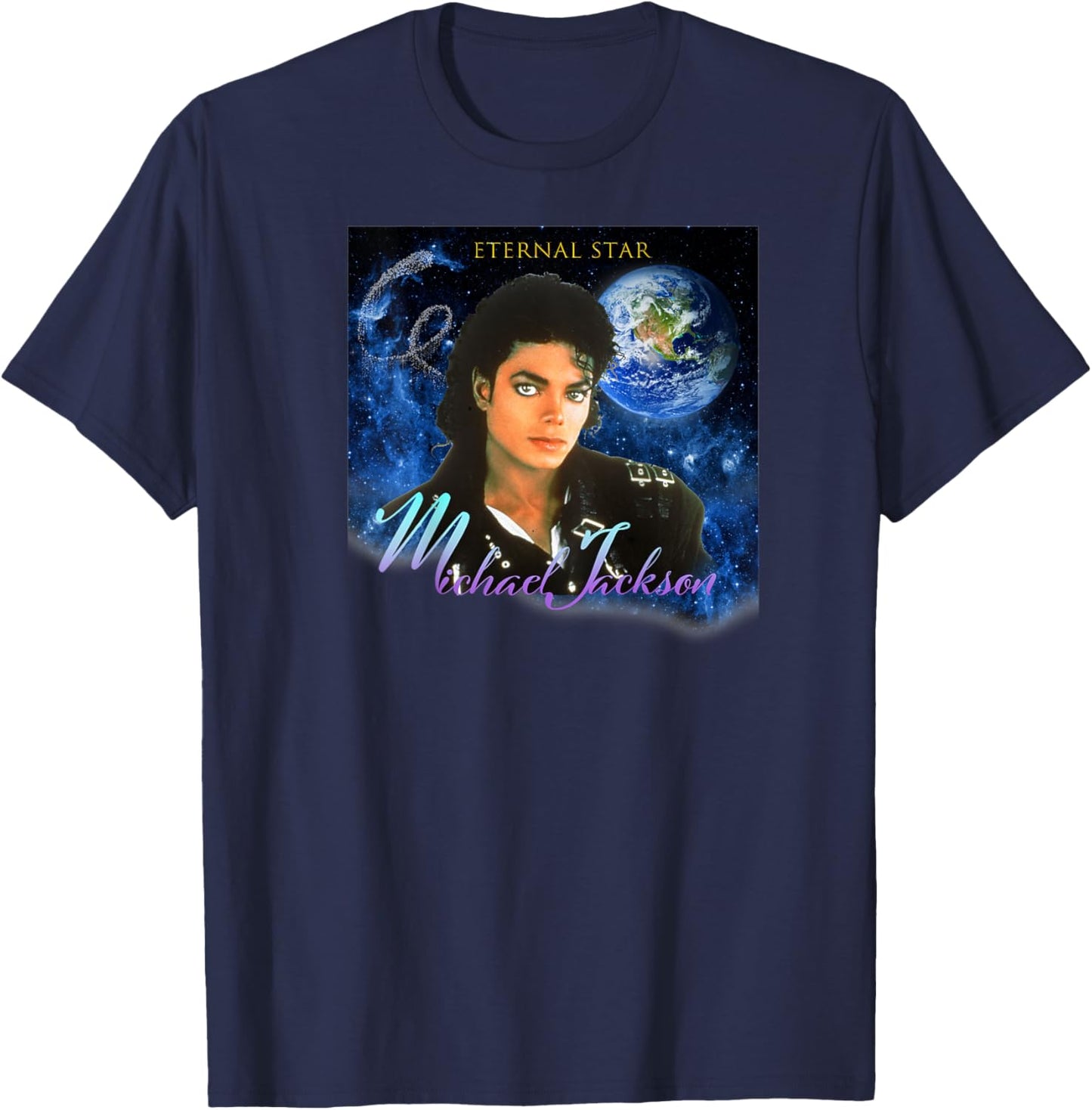 Michael Jackson 702 Back Printed T-Shirt - T-Shirt | Navy
