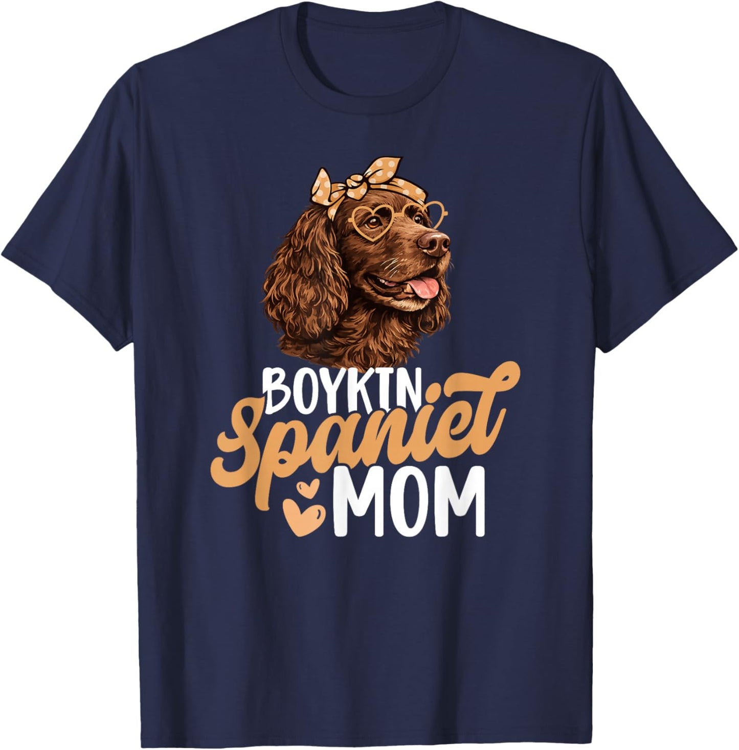 Boykin Spaniel Mom Boykin Spaniel Owner T-Shirt - T-Shirt | Navy
