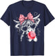 Cute Highland Cow Pink Bow Coquette Red Heart Valentine T-Shirt - T-Shirt | Navy