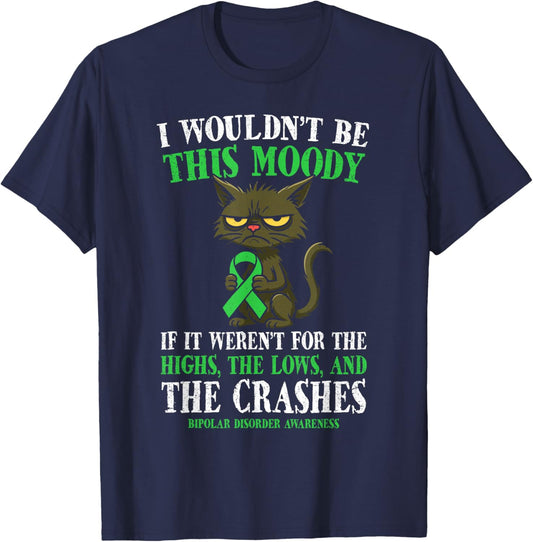 Bipolar Warrior Bipolar Disorder T-Shirt - T-Shirt | Navy