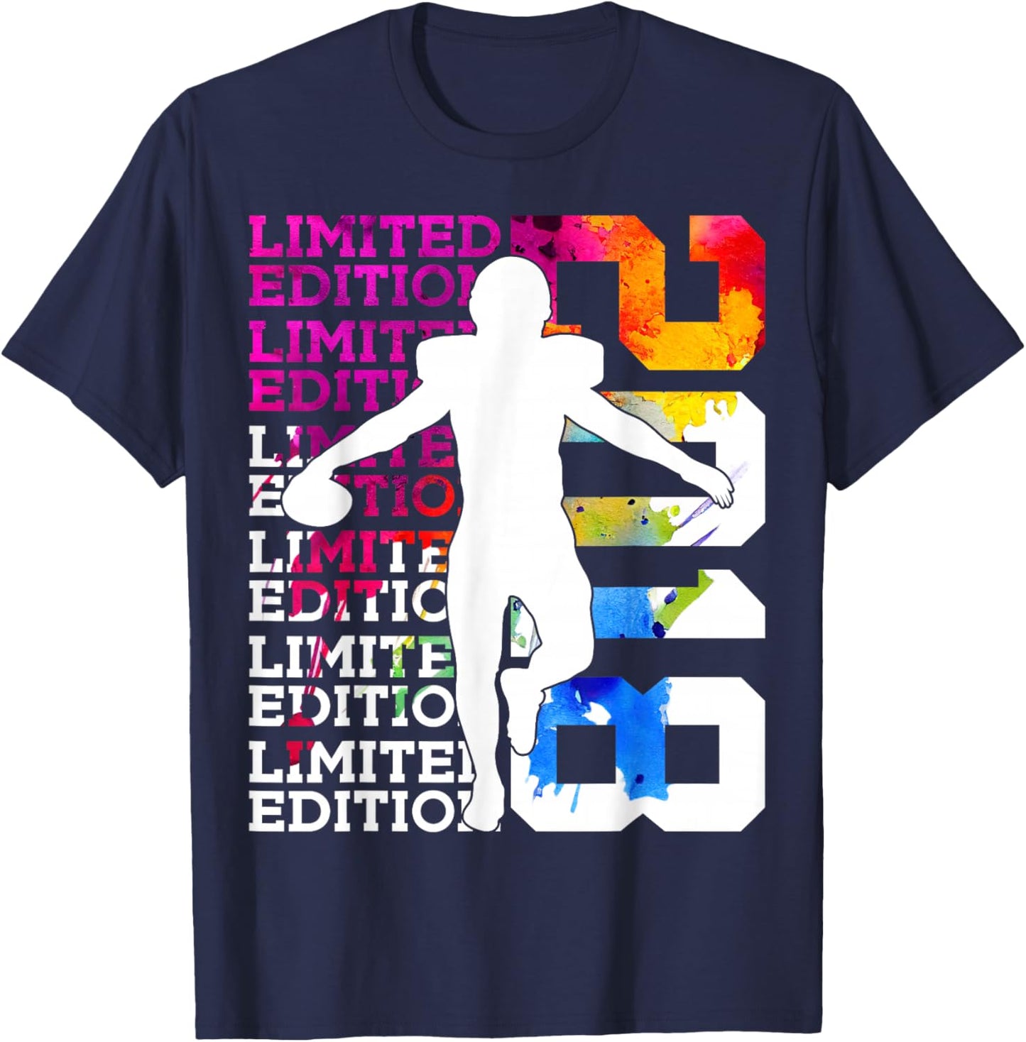 Limited Edition 2018 Football 8TH Birthday T-Shirt - T-Shirt | Navy