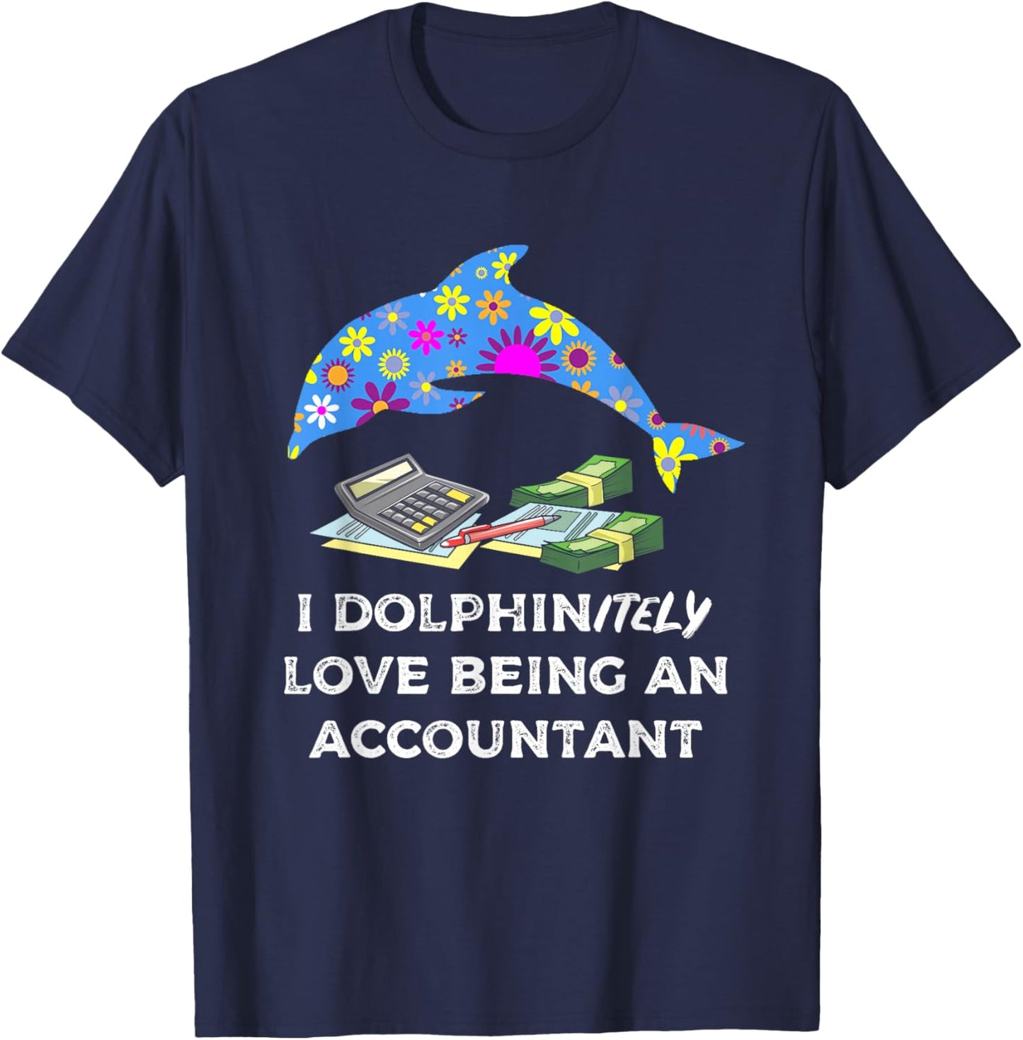 Accountant Accounting CPA Funny Cute T-Shirt - T-Shirt | Navy