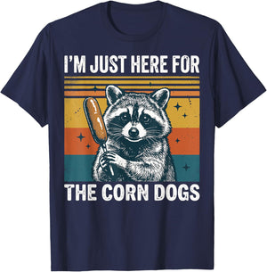 I'm Just Here for The Corn Dogs T-Shirt - T-Shirt | Navy