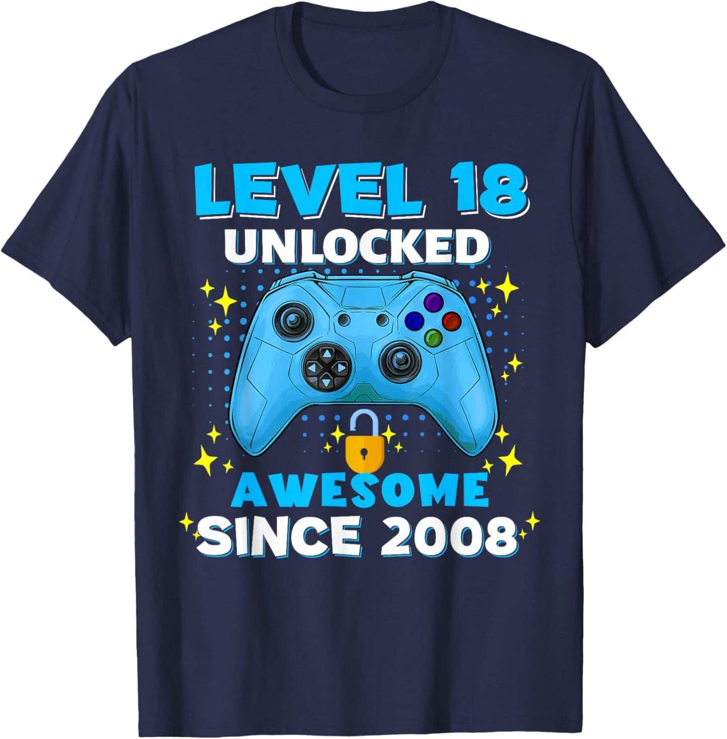 18th Birthday for Boys 18 Years Birthday Kids Gifts T-Shirt - T-Shirt | Navy