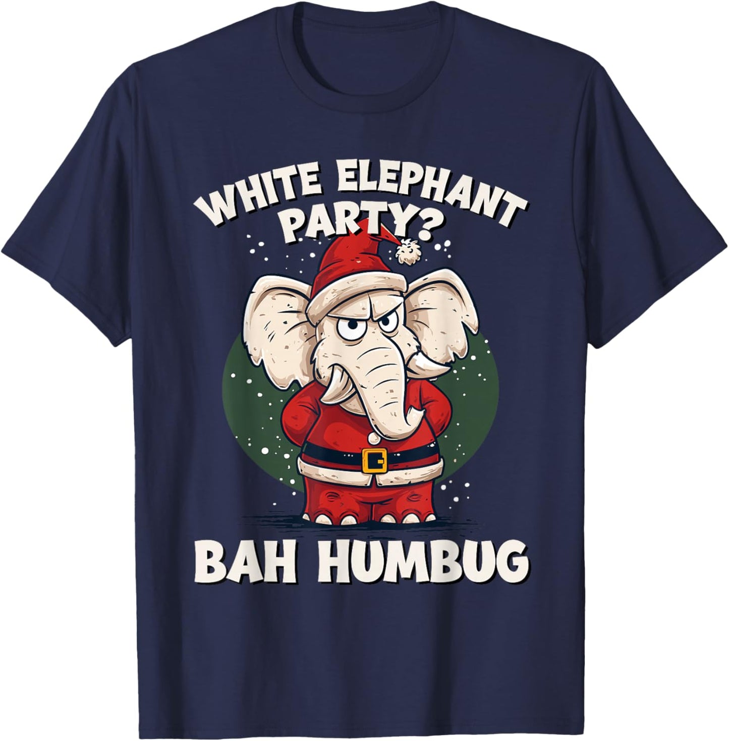 Funny White Elephant Exchange Christmas Party Gag T-Shirt - T-Shirt | Navy
