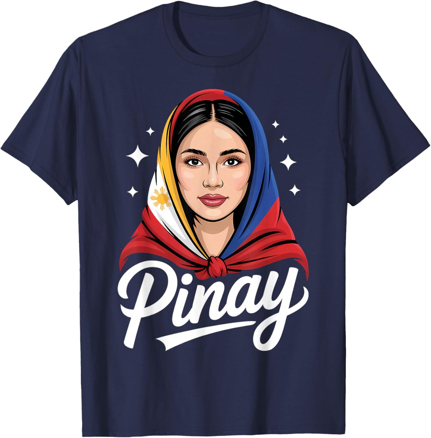 Pinay Proud Filipina Philippines T-Shirt - T-Shirt | Navy