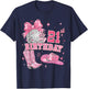 21 Years Old Women Western Cowgirl Pink Boots 21st Birthday T-Shirt - T-Shirt | Navy