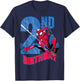 Marvel Comics Spider-Man 2nd Birthday Hero Web Action T-Shirt - T-Shirt | Navy