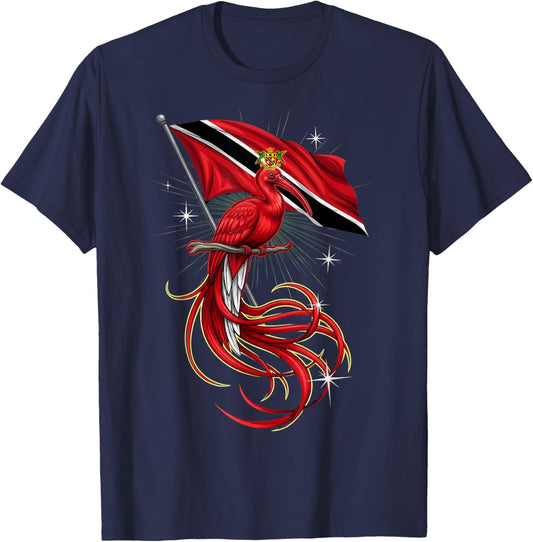 Trinidad and Tobago Flag Trini Flag Roots Trinidadian T-Shirt - T-Shirt | Navy