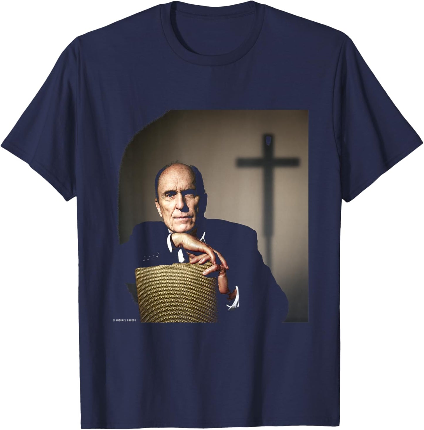 Robert Duvall Apocalypse Now The Godfather by Michael Grecco T-Shirt - T-Shirt | Navy