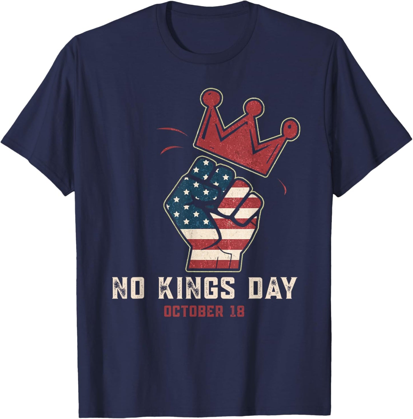 No Kings Men Women No Kings T-Shirt - T-Shirt | Navy