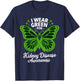 I Wear Green for Kidney Disease Awareness T-Shirt - T-Shirt | Navy