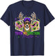 Throw Me Something Mister Mardi Gras Deer Beads Fleur De Lis T-Shirt - T-Shirt | Navy