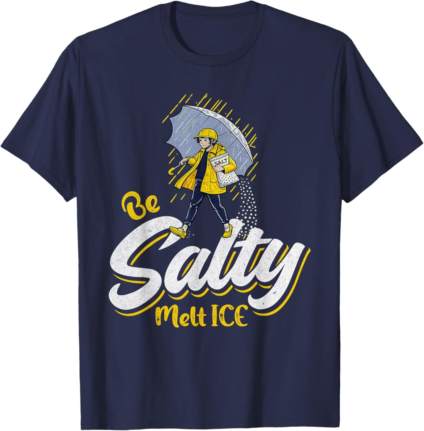 Be Salty Melt ICE T-Shirt - T-Shirt | Navy