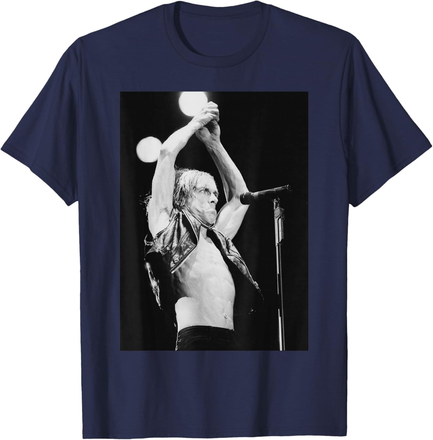 Iggy Pop Stooges Singer Reading Festival Instinct 1988 T-Shirt - T-Shirt | Navy