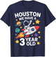 3Rd Birthday Houston We Have A 3 Year Old Astronaut T-Shirt - T-Shirt | Navy