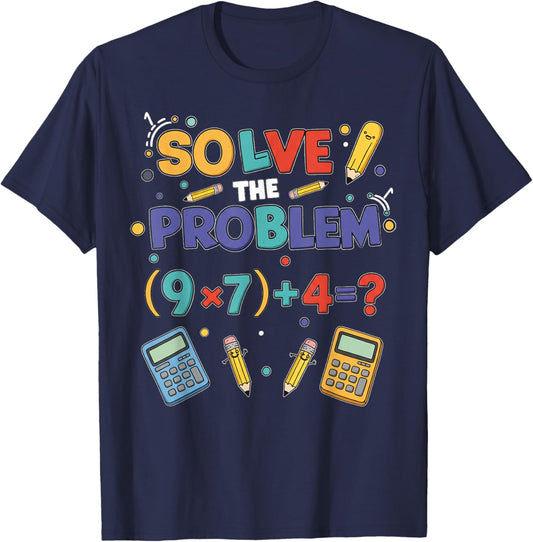 Funny 67 Meme PEMDAS Elementary Math Teacher Brainrot Joke T-Shirt - T-Shirt | Navy