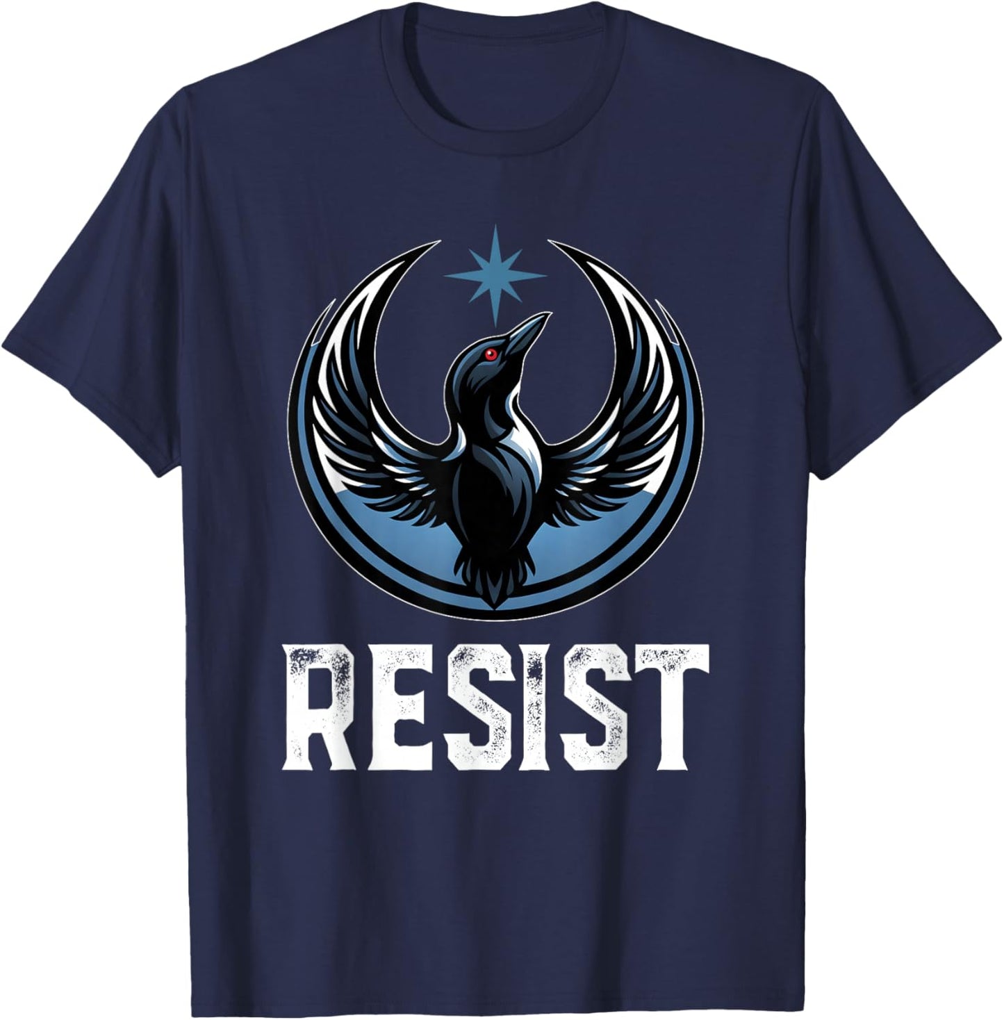 Resist Minnesota Rebel New State Flag Men Women T-Shirt - T-Shirt | Navy