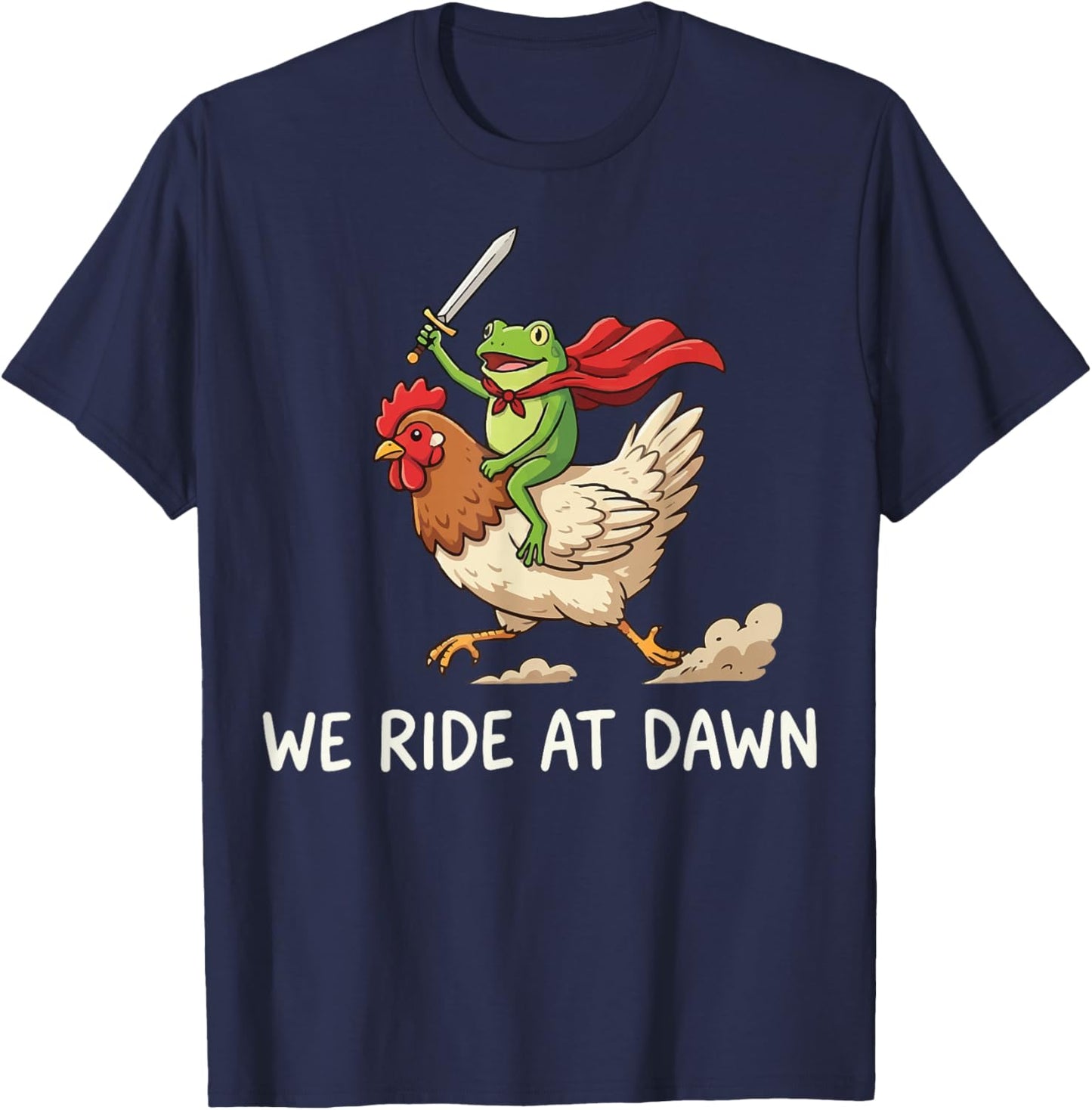 We Ride at Dawn Frog T-Shirt - T-Shirt | Navy