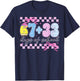 67 33 Days of School 100th Day Coquette Bow Girl Teacher T-Shirt - T-Shirt | Navy