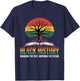 Honoring Past Inspiring Future Black History Month Pride T-Shirt - T-Shirt | Navy