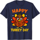 Happy Turkey Day Thanksgiving Party Costume Family Matching T-Shirt - T-Shirt | Navy