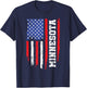 Minnesota Throwback MN Vintage US American Flag Minnesota T-Shirt - T-Shirt | Navy