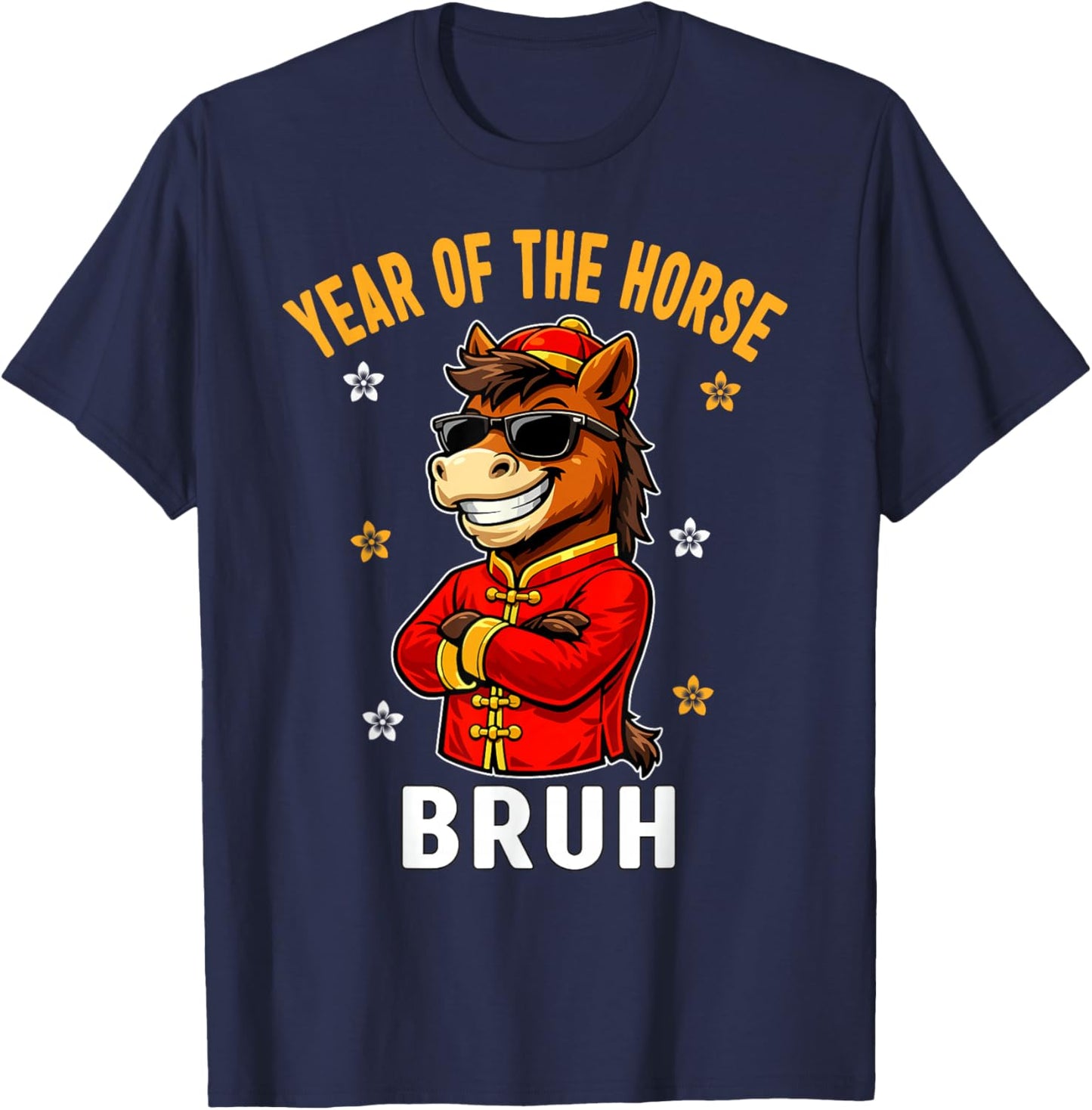 Chinese New Year 2026 Year of The Horse 2026 Bruh Kids Boys T-Shirt - T-Shirt | Navy
