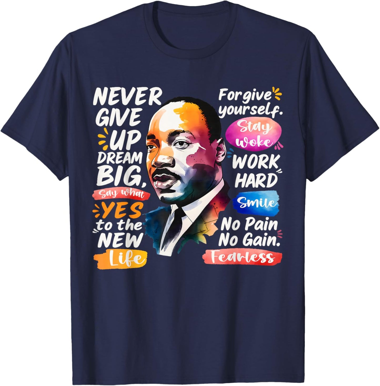 Black History Month Martin Have Dream Luther King Day T-Shirt - T-Shirt | Navy
