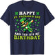 Happy St Patricks Day Yes My Birthday Dab Saint Pattys Kids T-Shirt - T-Shirt | Navy
