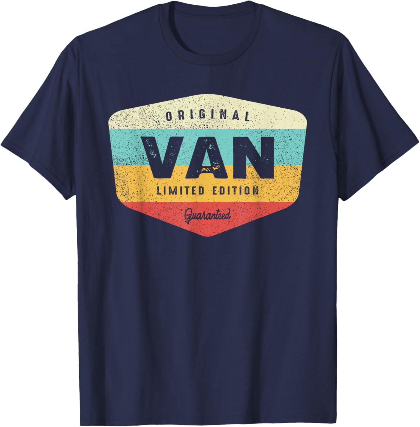 Van Personalized Name - Van T-Shirt - T-Shirt | Navy