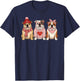 Cute English Bulldog Valentine Dog T-Shirt - T-Shirt | Navy