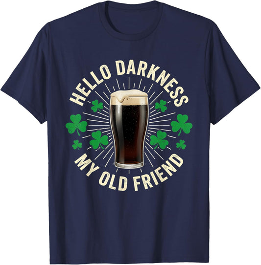 Dark Beer Friend Irish Green Funny St Patricks Day Men Women T-Shirt - T-Shirt | Navy