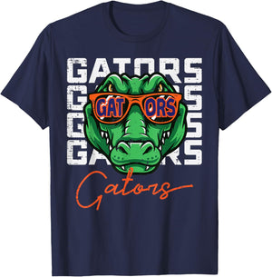 Gator Sunglasses Women Kids Boys Girls Men Youth Teen T-Shirt - T-Shirt | Navy