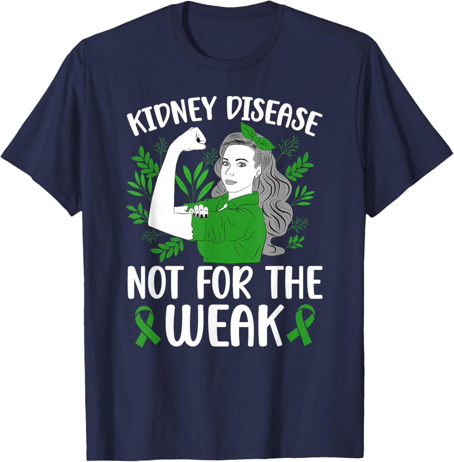 Kidney Disease Awareness Month Proud Kidney Disease Warrior T-Shirt - T-Shirt | Navy