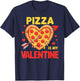Pizza is My Valentine Boys Girls Valentines Day Pizza Lover T-Shirt - T-Shirt | Navy