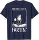 Sometimes I Just Be Fartin' Frog T-Shirt - T-Shirt | Navy