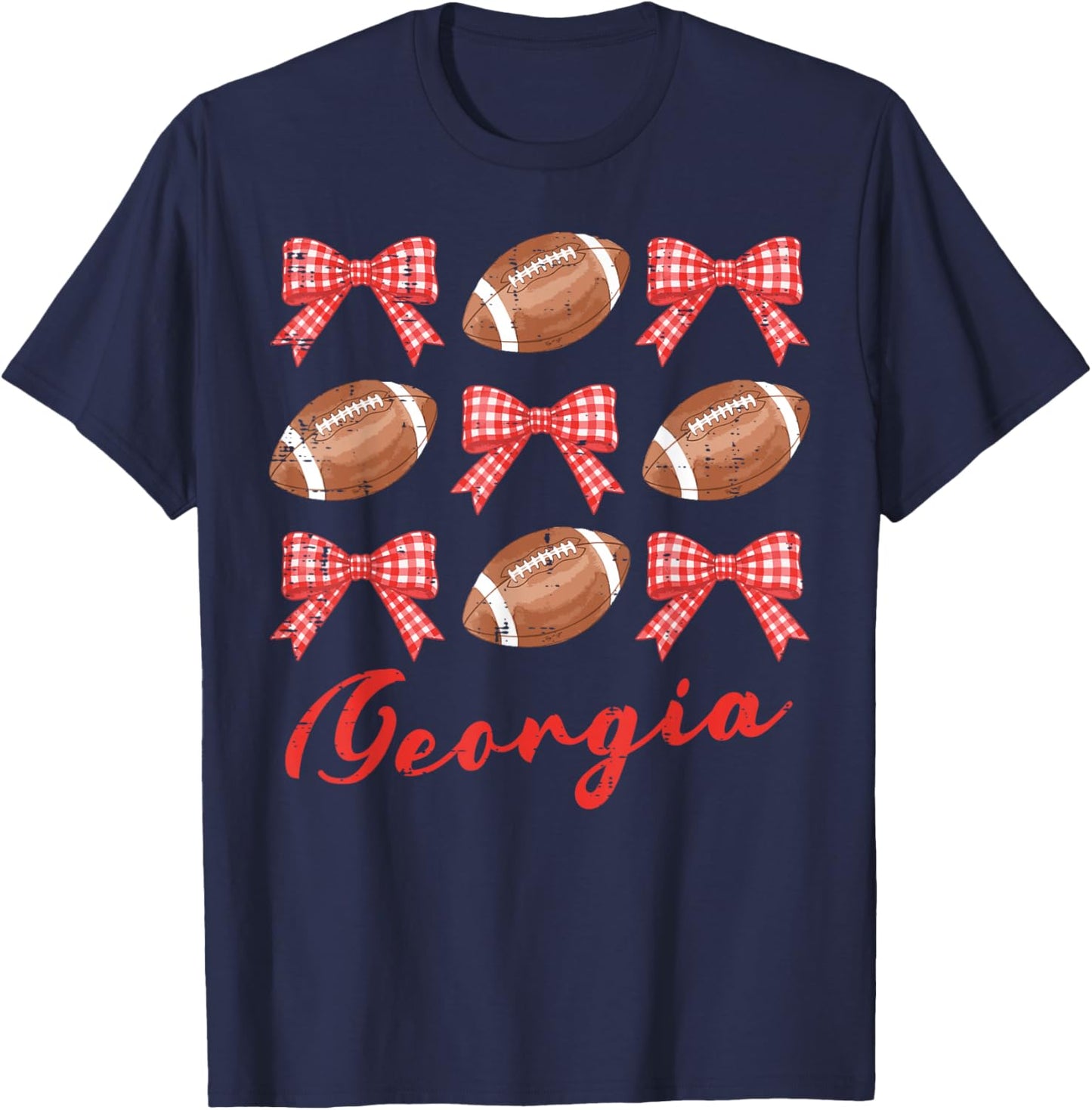 Georgia Women Kids Boys Girls Youth Teen Men T-Shirt - T-Shirt | Navy