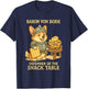 Corgi Knight Funny Dog Meme Snack Table Guard Baron Von Bork T-Shirt - T-Shirt | Navy