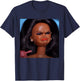 Angry Disgusted Black Doll Face Meme Reaction Meme Funny T-Shirt - T-Shirt | Navy