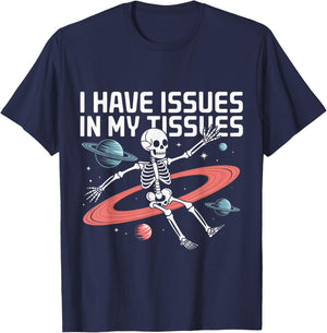 Issues in My Tissues Ehlers Danlos Syndrome Awareness T-Shirt - T-Shirt | Navy