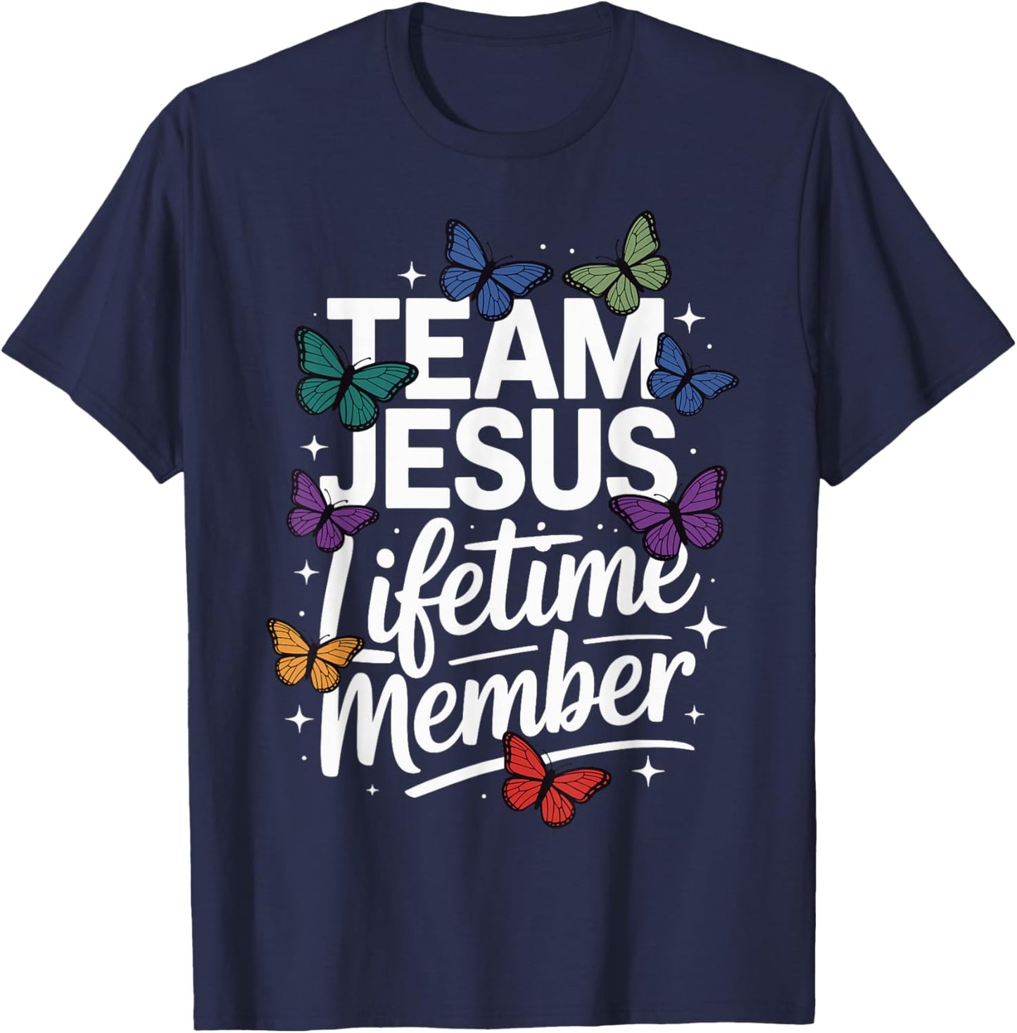 Team Jesus Lifetime Member T-Shirt - T-Shirt | Navy
