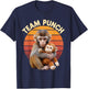 Team Punch Monkey Plush Retro Sun T-Shirt - T-Shirt | Navy