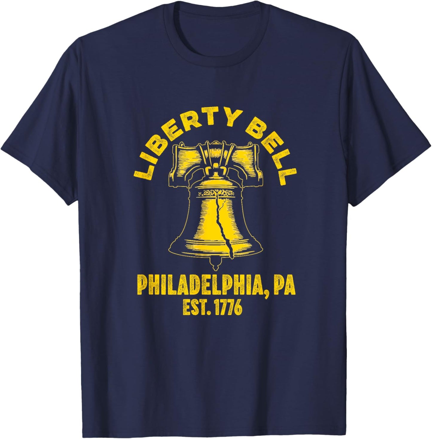 Liberty Bell Souvenir Philadelphia PA The State House Bell T-Shirt - T-Shirt | Navy