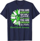 Sunflower Green Mental Health Matters Awareness Motivational T-Shirt - T-Shirt | Navy
