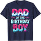 Dad of The Birthday Boy Ice Cream Baseball Family Party T-Shirt - T-Shirt | Navy