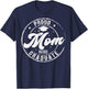 Proud Mom of Graduate Class of 2026 Graduation Senior 2026 T-Shirt - T-Shirt | Navy
