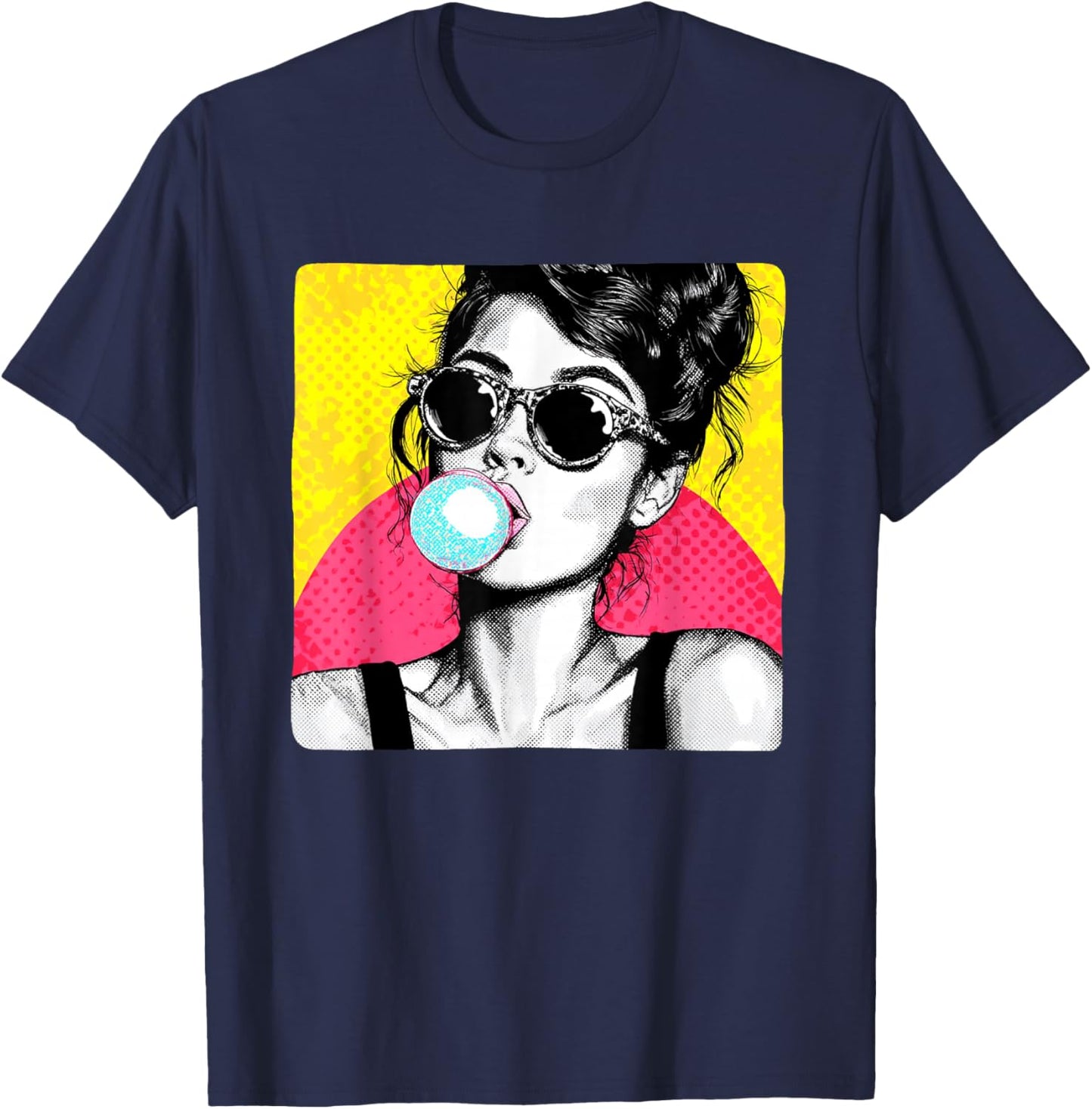 Beautiful Chewing Gum Girl Costume T-Shirt - T-Shirt | Navy
