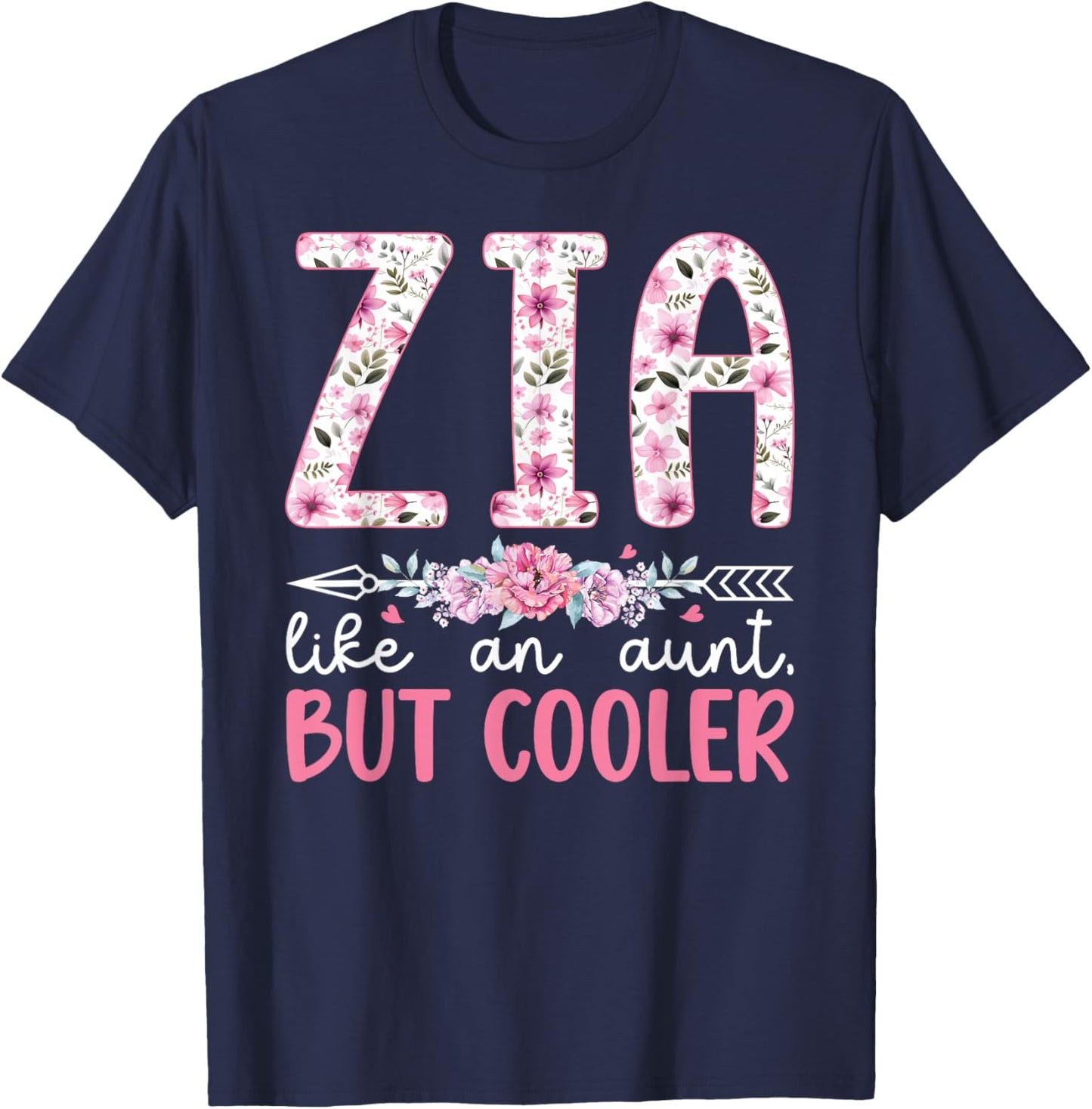 Zia Definition Zia Aunt Italian Aunt Zia Auntie T-Shirt - T-Shirt | Navy