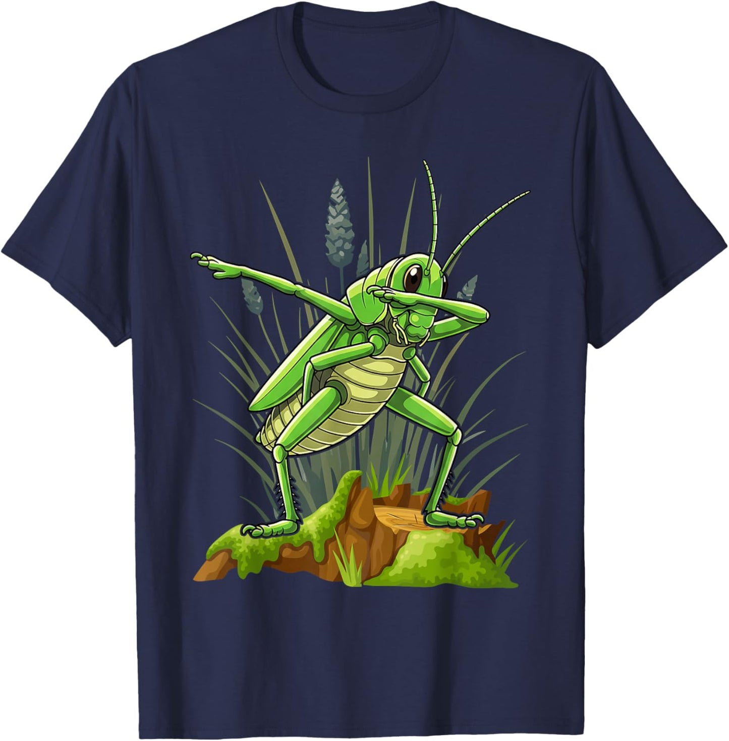 Funny Grasshopper Costume Women Kids T-Shirt - T-Shirt | Navy
